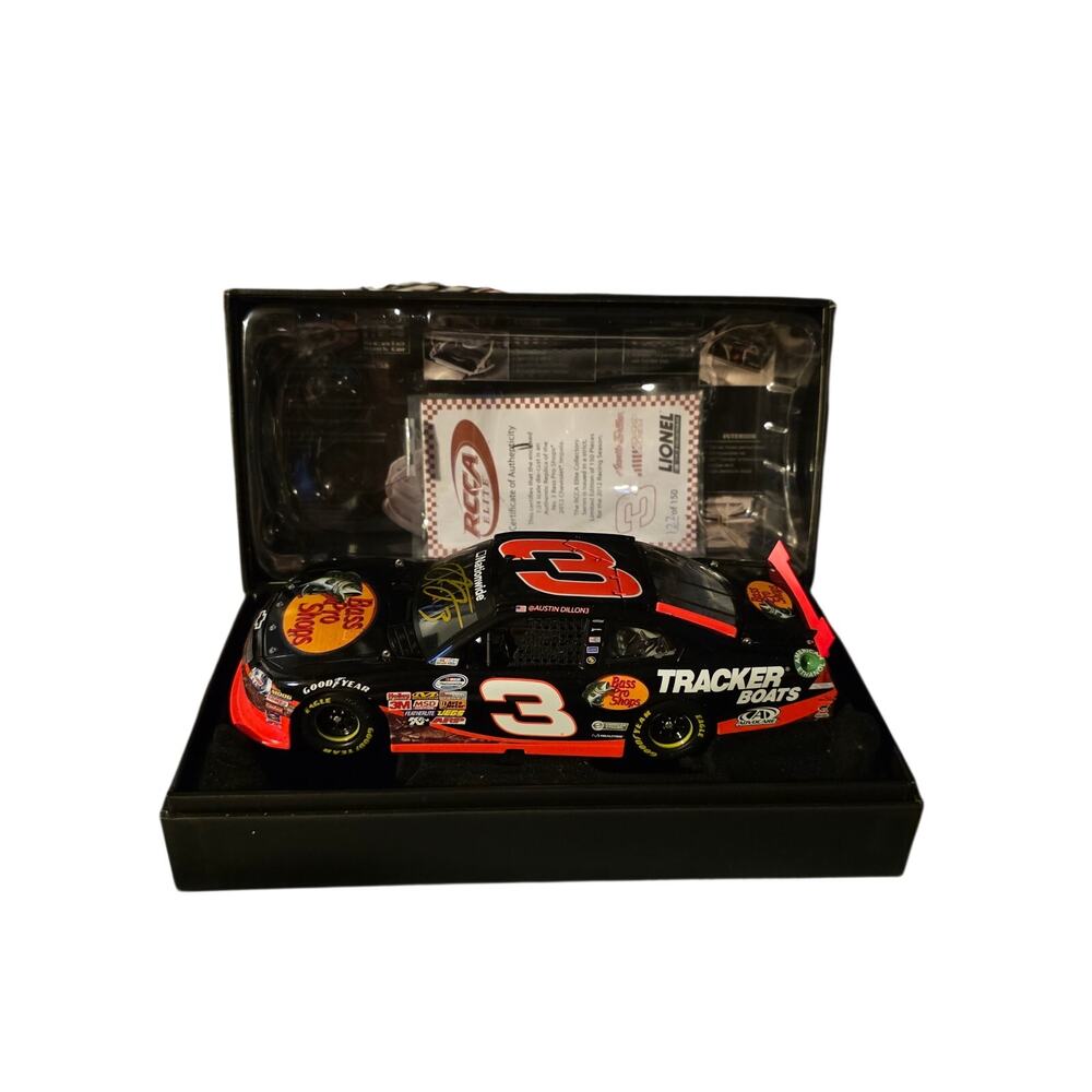 Austin Dillon #3 Bass Pro 2012 Impala 1/24 RCCA Elite 122 of 150 Autographed